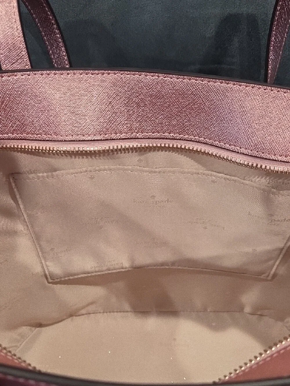 kate spade Pink Glitter Tote with Dual Shoulder Straps